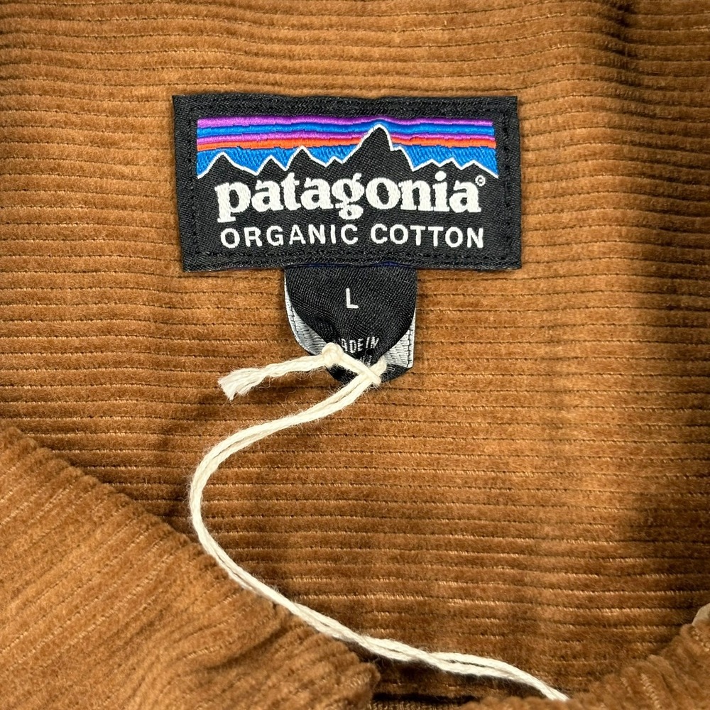 Patagonia Corduroy Shirt Mens L Coriander Brown Organic Cotton 42445 NWT - Picture 4 of 14